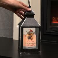 Personalised Highland Cow Christmas LED Lantern Extra Image 2 Preview